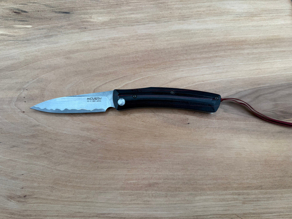 Mcusta Damascus Folding Knife