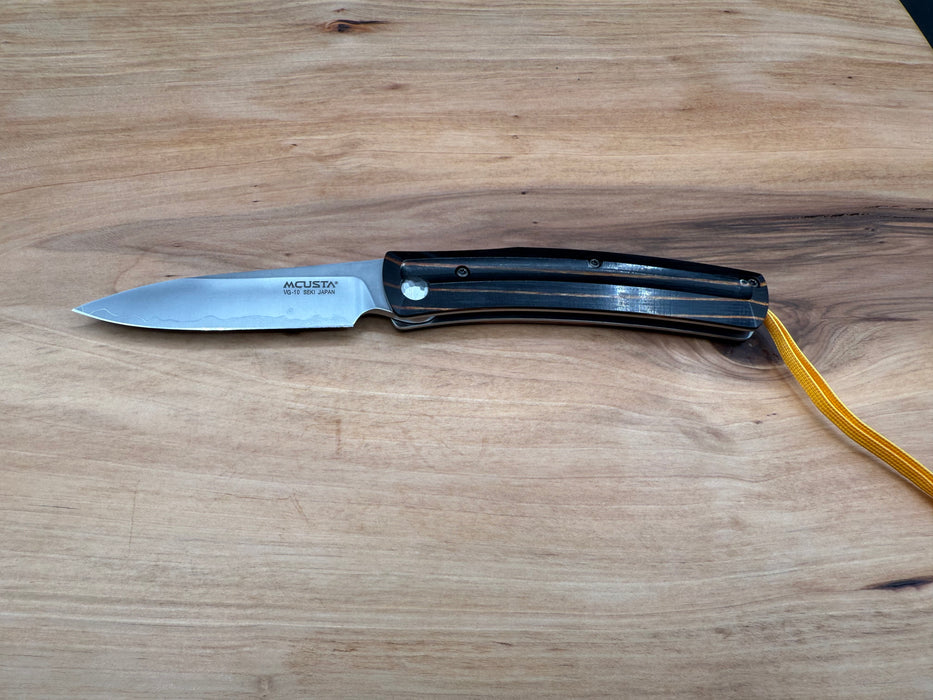 Mcusta Damascus Folding Knife